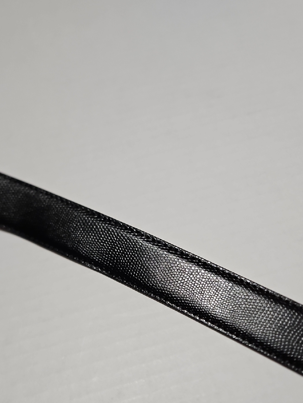 Nexbelt Classic Black Men's Leather Belt with Silver Buckle Size M - Picture 4 of 12